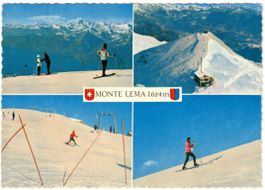 Miglieglia - 4 Bild AK Monte Lema