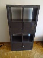 Etagère à monter, couleur gris foncé brillant