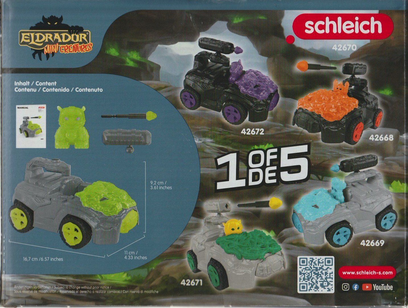 Schleich Giocattoli: SCHLEICH ELDRADOR MINI CREATURES 42670 STONE CRASHMOBILE + – Nuovo (secondo la descrizione) da Vezia venduto da Aquarius_Age 1