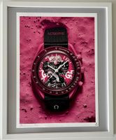 DEATH NYC Pop Art „Moonswatch & Manga“, Limited x/100 +cadre