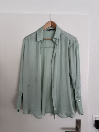 Zara Hemd, Farbe mintgrün, Grösse M, gebraucht. Gute Zustand