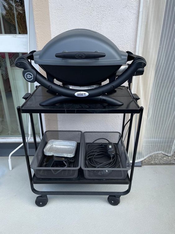 Elektrischer Weber Grill Q1400 inkl. Abdeckung Kaufen auf Ricardo