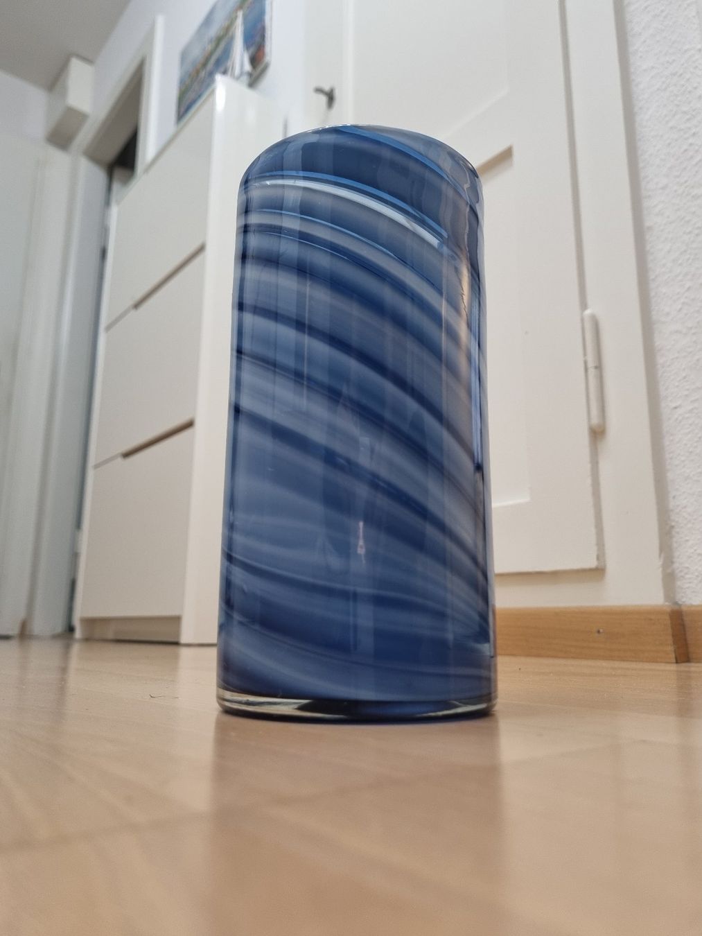 Vasi & Recipienti: Vase blau gestreift – Usato da Wetzikon ZH venduto da Personalkarte 1