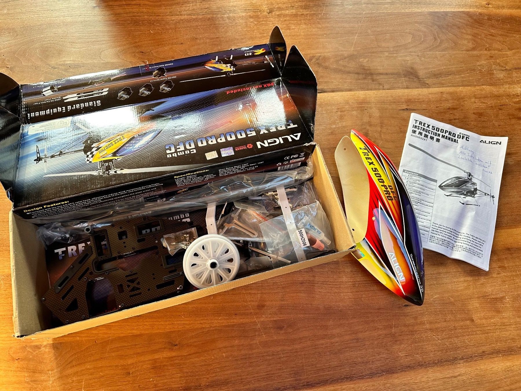 Align RC Modellbau: ALIGN T-REX 500 PRO DFC ERSATZTEILE – Gebraucht aus Müntschemier von  1