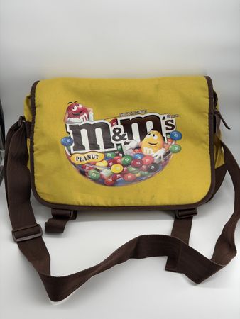 Sac M&M's vintage jaune/brun.