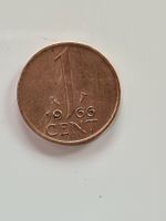 1 Cent Hölländische Münze Jahrgang 1966