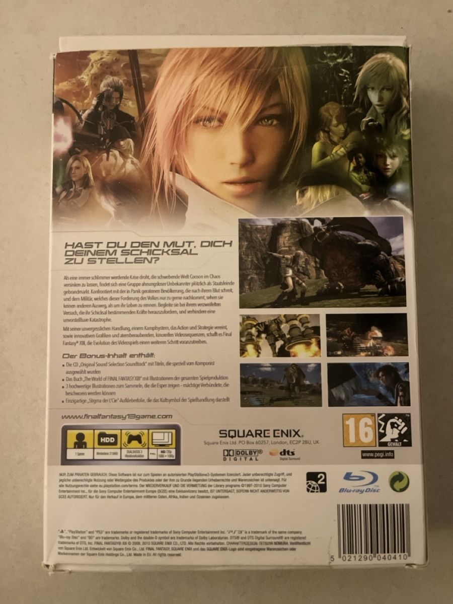 Sony Giochi: Final Fantasy 13 PS3 Limited Edition – Usato da Suhr venduto da SchnapperCH 1