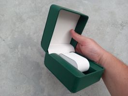 5x Dunkelgrüne Uhrenbox aus PU-Leder Boîte à montre verte