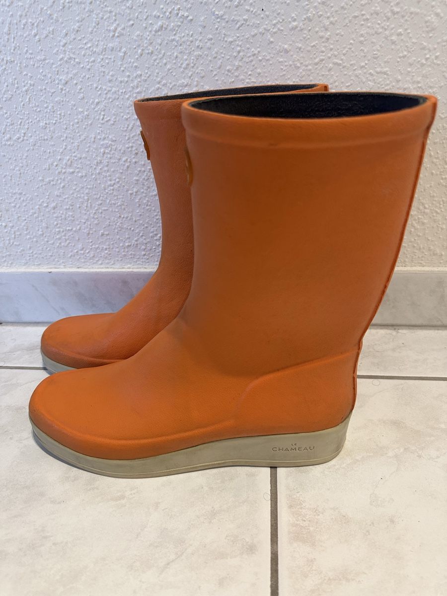 Le Chameau Scarpe da donna: Le Chameau Orange Wellies, Size 40 – Usato da Zürich venduto da car_68nt 2
