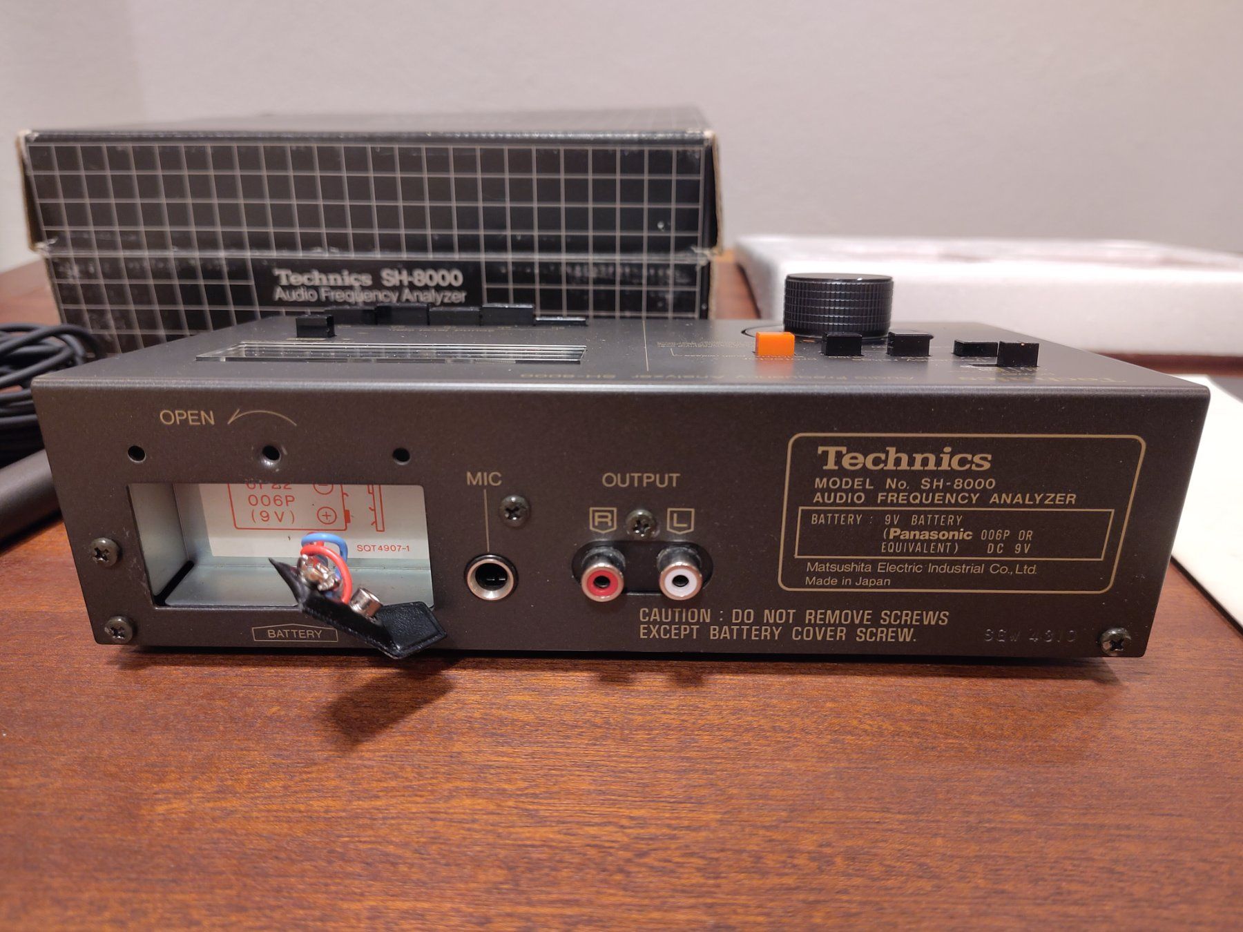 Technics Equalizzatori: Technics SH-8000 Audio Frequency Analyzer inkl. Mikrofon – Usato da Le Landeron venduto da FREERIDERSOUL 4