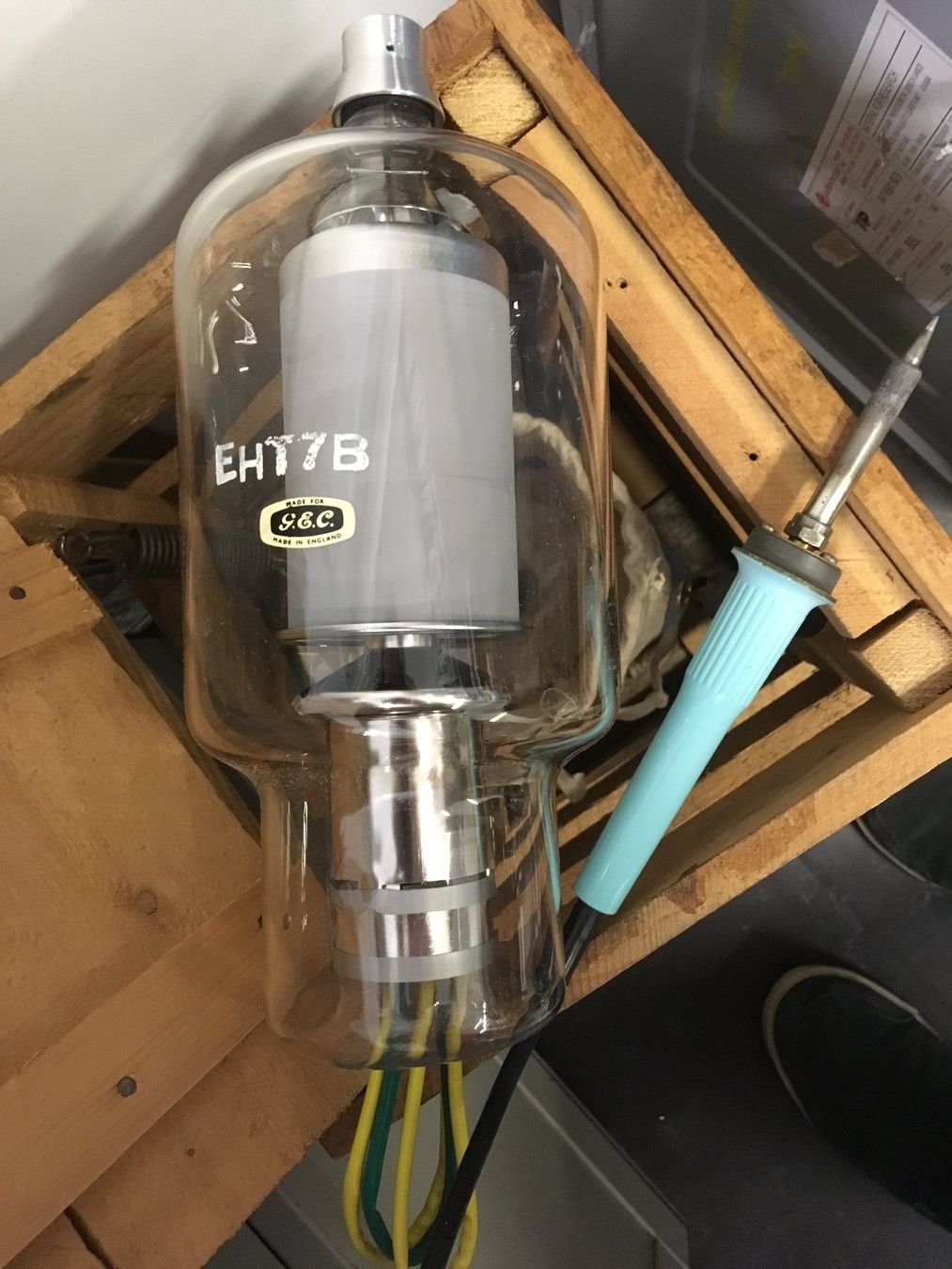 Componenti elettronici: Triode Röhre, Rarität, HF/RF, 1200W, 80kV, Typ EHT7B – Nuovo (secondo la descrizione) da Möhlin venduto da w_erni007