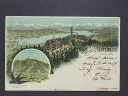 1900, Postkarte vom Uetliberg nach Spaichingen Deutschland