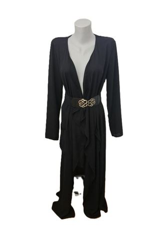 Cardigan - transparent - Forever21 Gr. M Schwarz Gothic