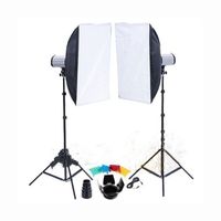 Studioset 2 Blitzköpfe mit Softboxen