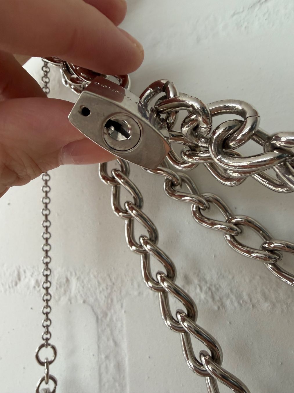Dolce & Gabbana Cinture: D&G Kettengürtel silbrig – Nuovo (secondo la descrizione) da Brütten venduto da Rod816 2