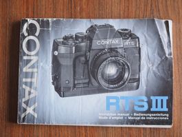 Original-Anleitung zu Contax RTS III Spiegelreflexkamera 3