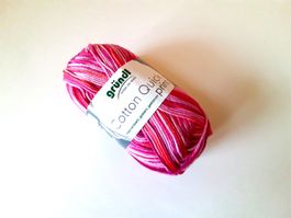 1 Knäuel gründl Cotton Quick print Baumwollgarn pink neu