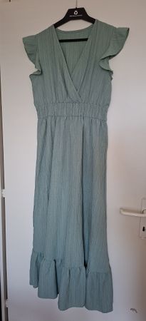 Robe longue turquoise taille L neuve