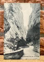 1923 - VIAMALA Schlucht - Strasse bei der II. Brücke