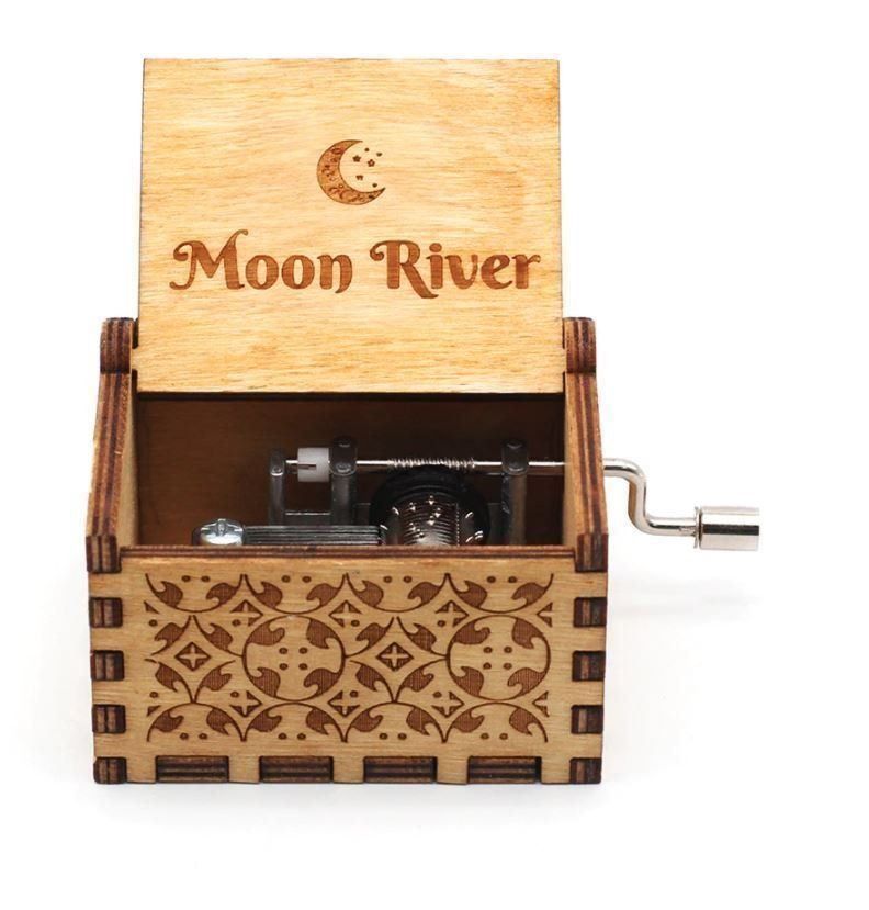 Musikinstrumente: Mini Drehorgel Moon River Holzorgel Lied Audrey Hepburn – Neu und originalverpackt aus Dättlikon von easythings 1