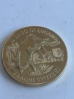 Gedenkmünze Helvetia Lago di Lugano Schweiz (S24)