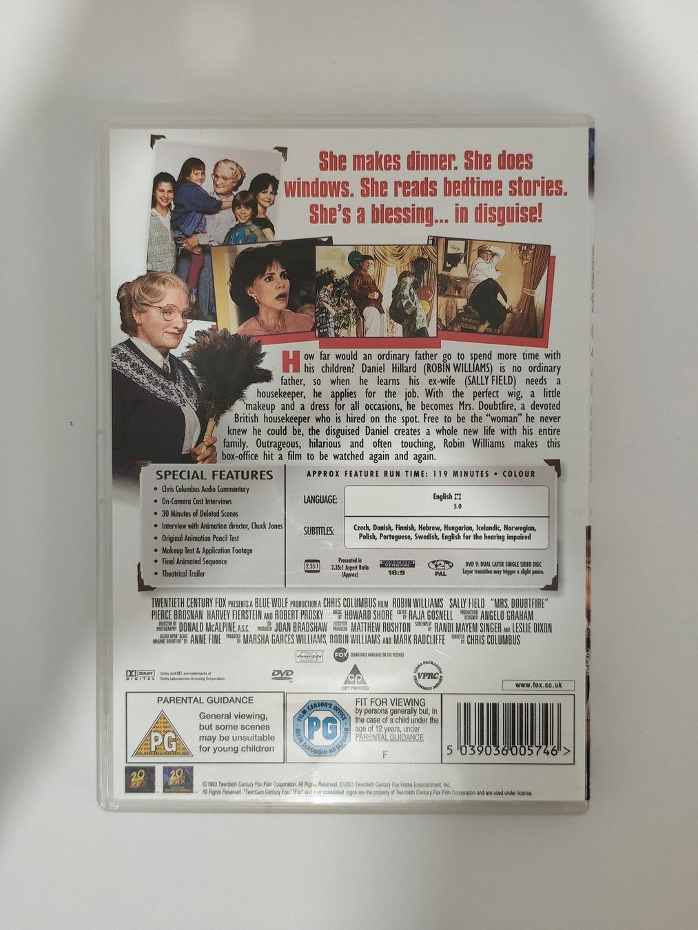 Tutti i DVDs: Mrs. Doubtfire - DVD (English Version) – Usato da Wil SG venduto da anhe87 1