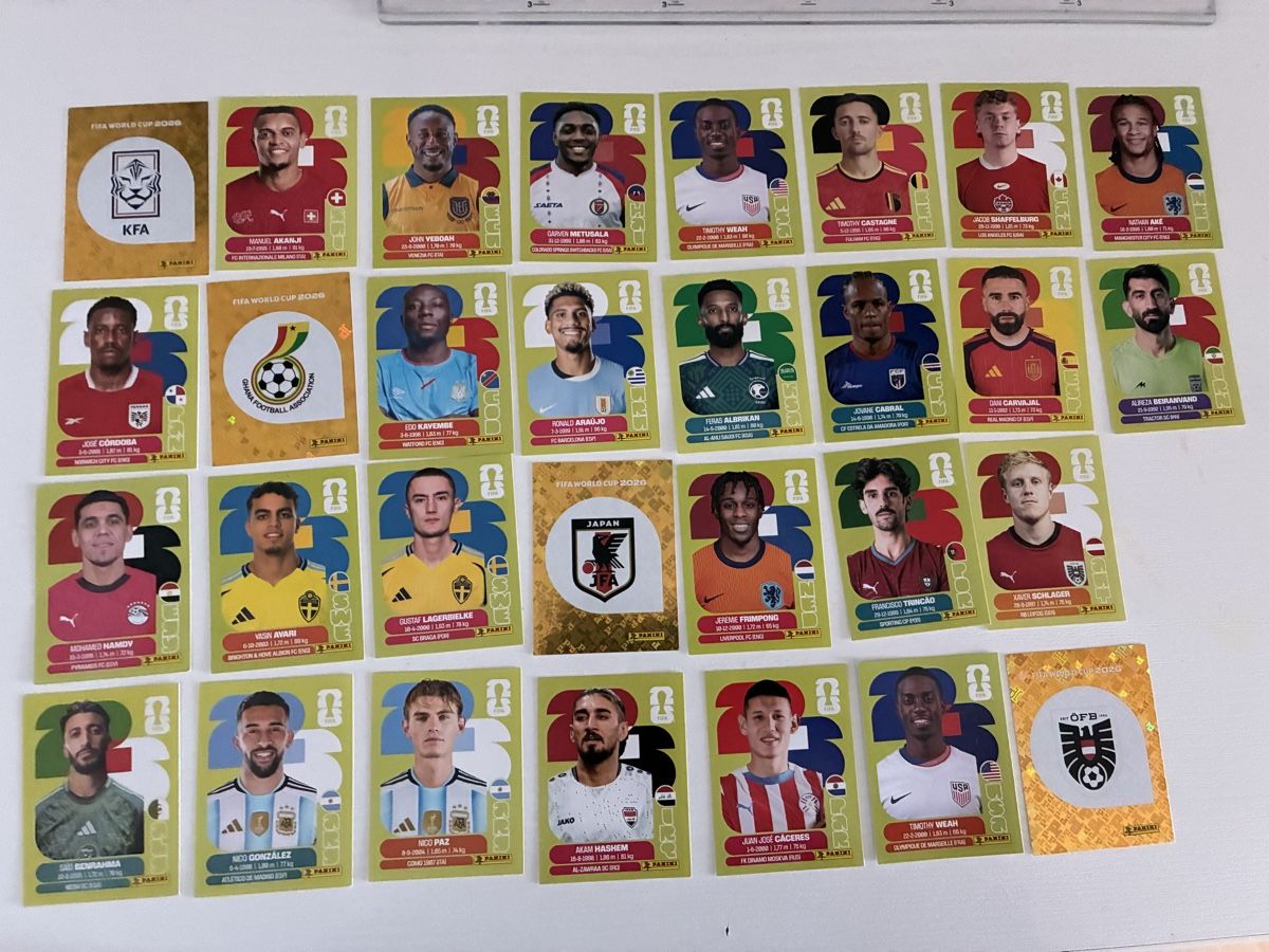 Panini Sammelbilder & Trading cards: Panini WM 26  30 Stk – Neu (gemäss Beschreibung) aus Aarau Rohr von Sheeno 1