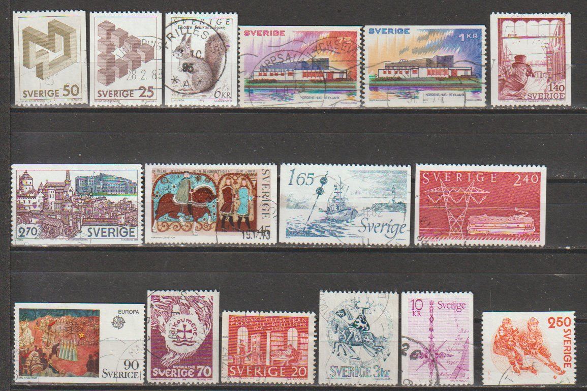 Alle Briefmarken: Suede – Gebraucht aus Crans-Montana von kira56 2