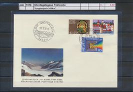 1978 Höchtsgelegene  Poststelle "Jungfraujoch"