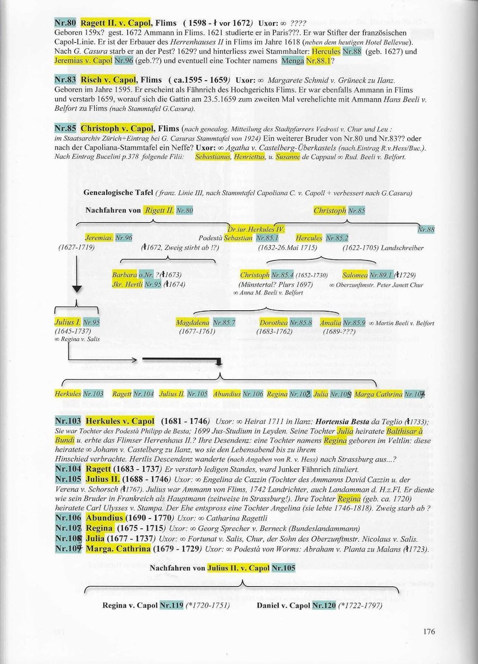 Libri: Capolia Genealogische Chronik - Georges Capol – Usato da Flims - Dorf venduto da Stagediver 6