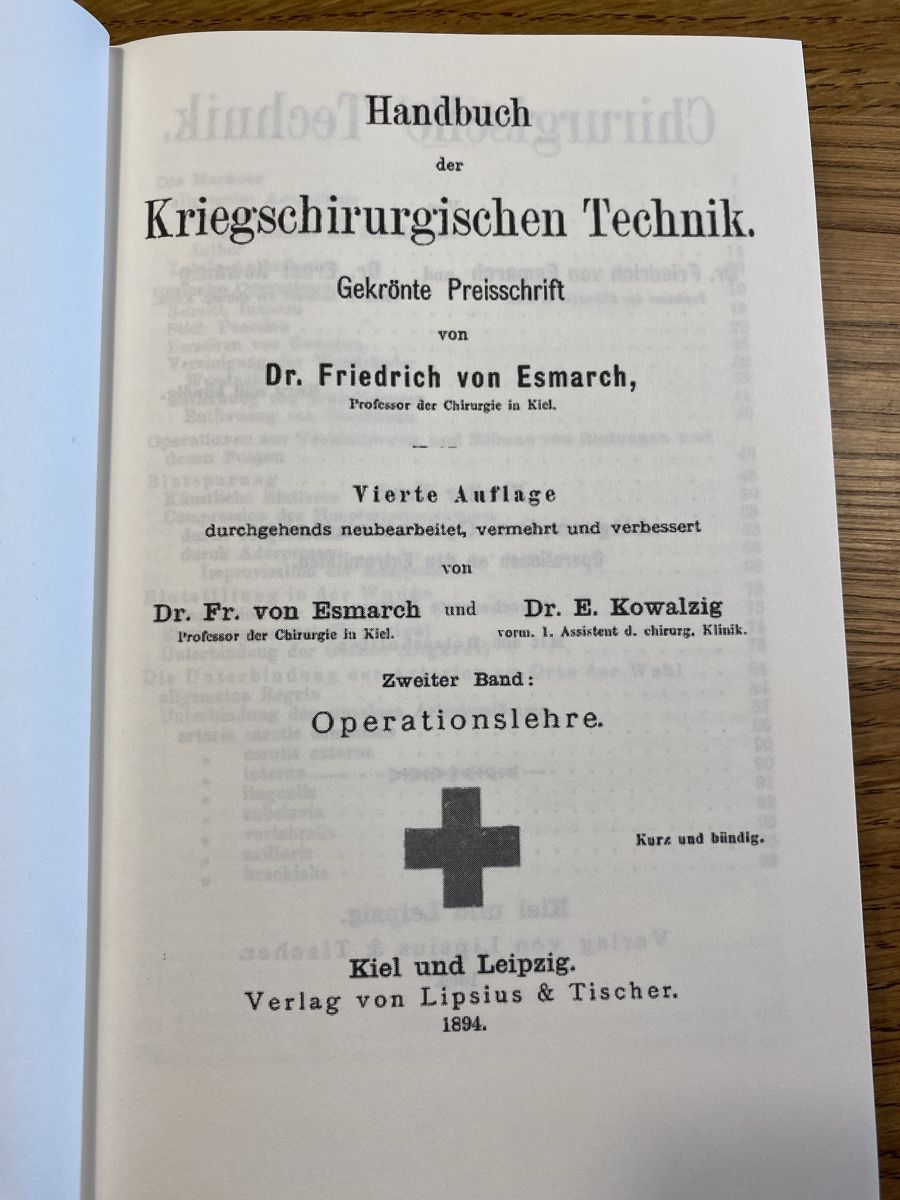 Libri: Kriegschirurgische Technik, Esmarch, 1894. – Nuovo (secondo la descrizione) da Hallau venduto da cruiser01