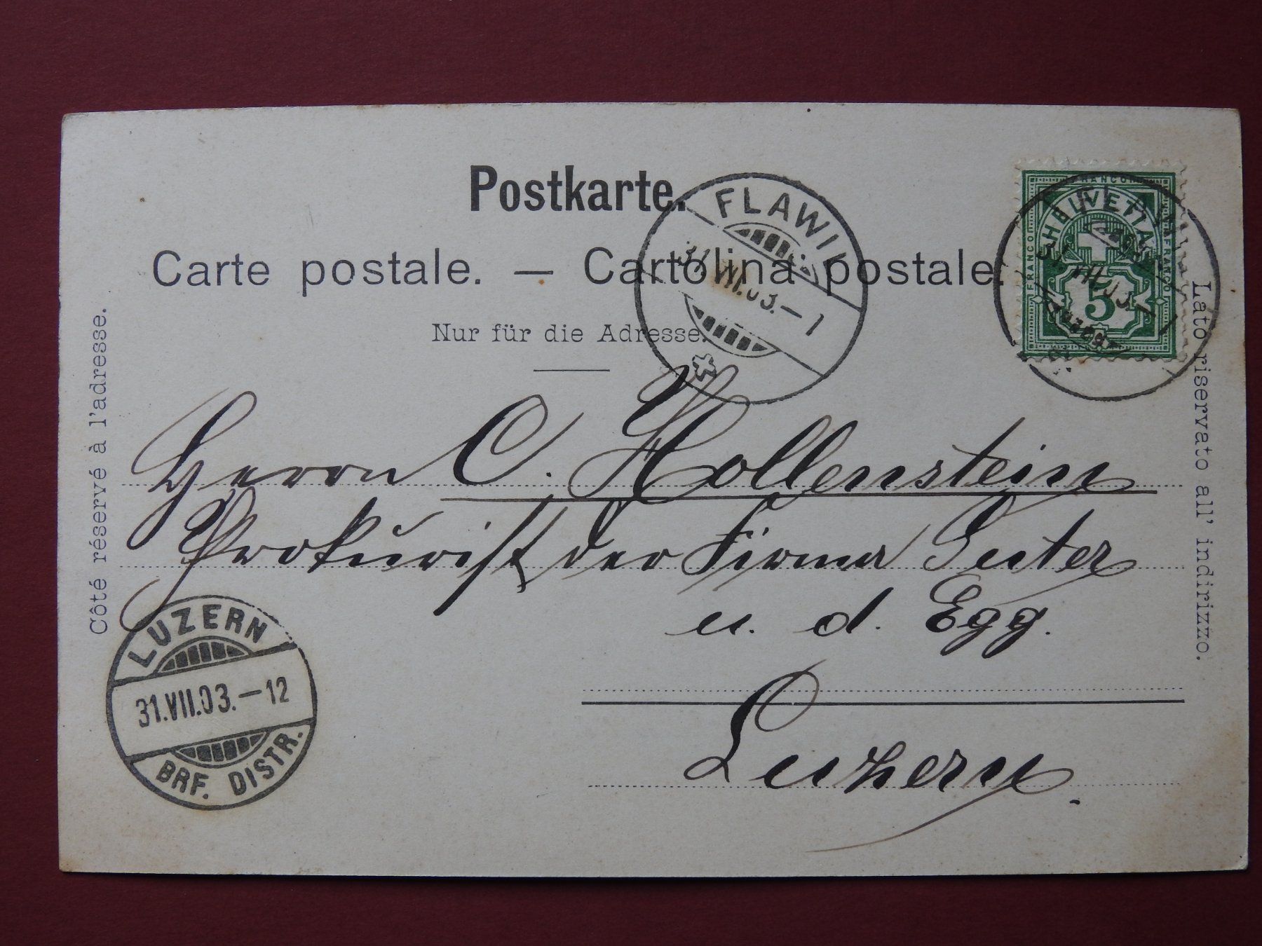 Cartoline postali: AK Gruss aus Alterswil b. Flawil – Usato da Rain venduto da 999-800-K 1