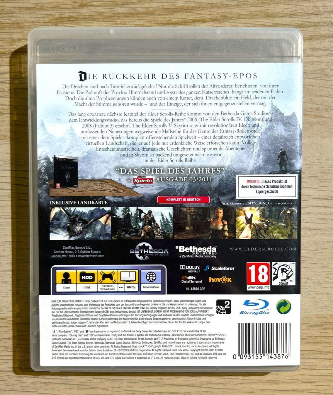 Sony Giochi: The Elder Scrolls V Skyrim PS3 – Usato da St. Gallen venduto da Alpine.Arcade 1