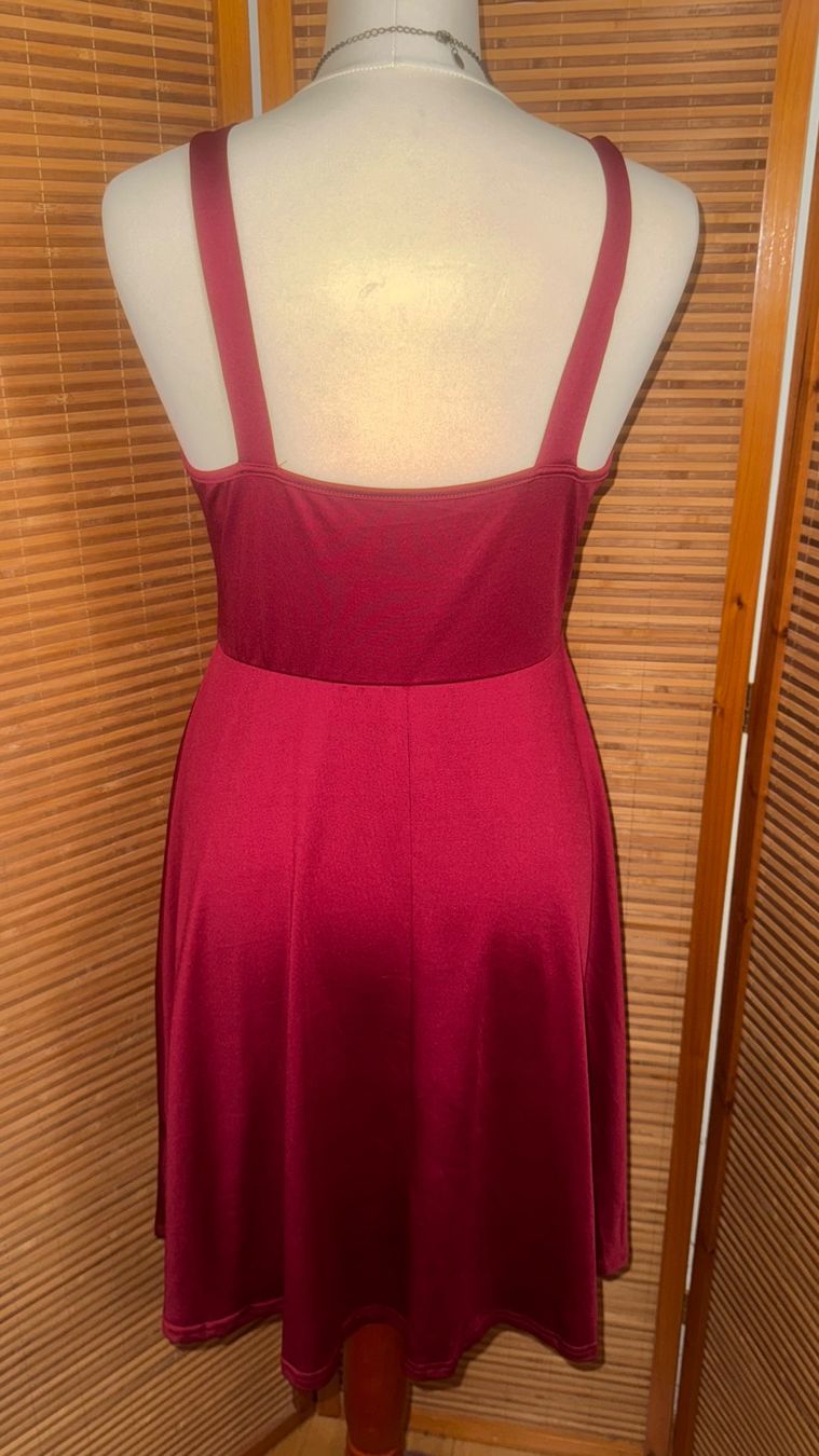 Vestiti: Gothik /Rock Kleid dunkelrot, 40 – Usato da Gümligen venduto da morticiaaddams 2
