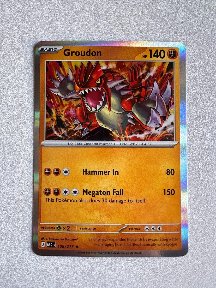 Pokémon Carte collezionabili: Groudon ASC EN 108/217 HOLO – Nuovo (secondo la descrizione) da Zürich venduto da 05t_bwx2