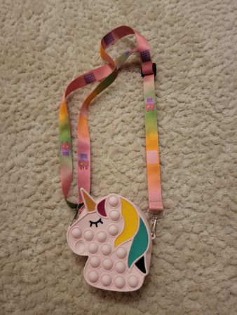 Einhorn Pop It Umhängetasche für Kinder,