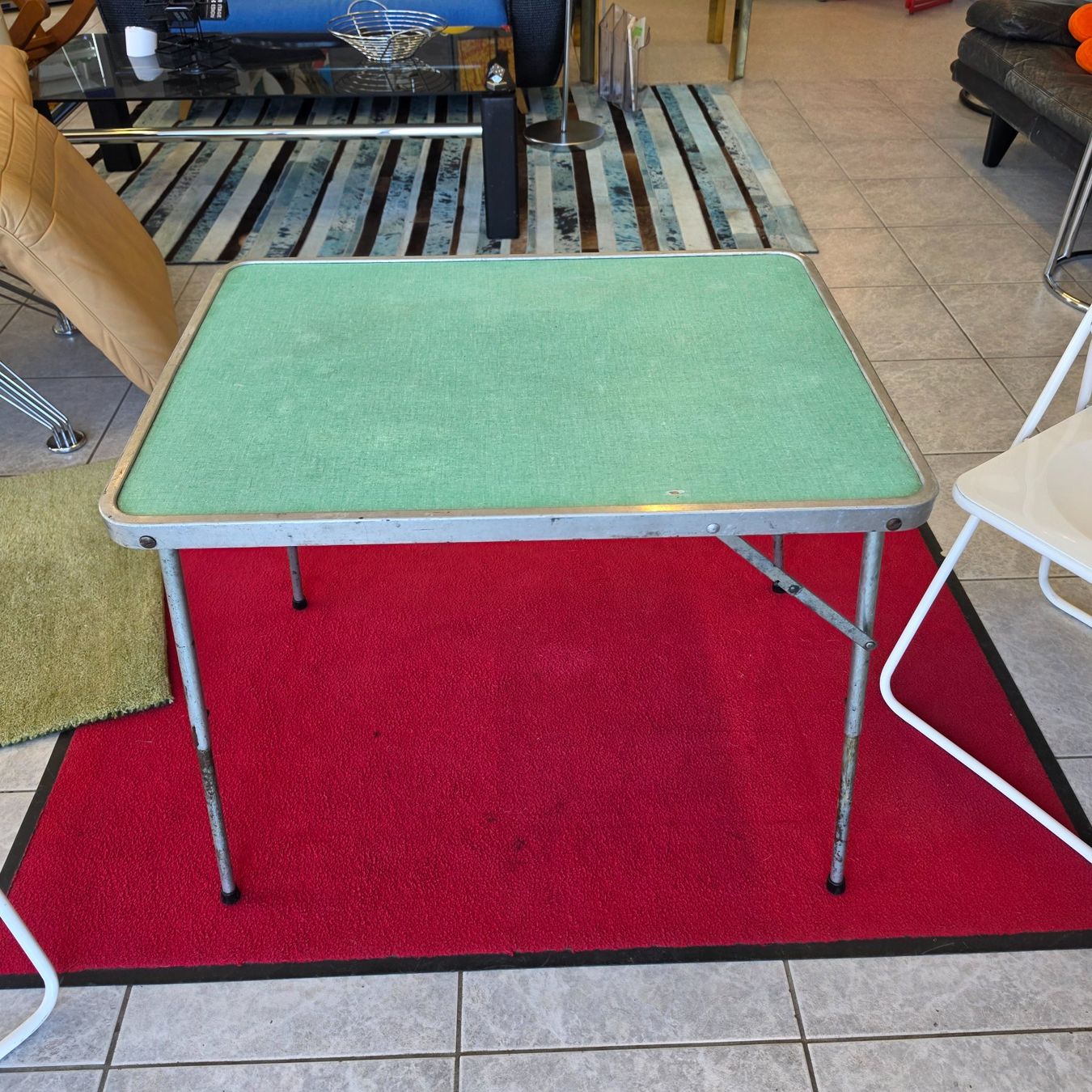 Tavoli: 1960 Camping Tisch höhenverstellbar Camping-Table adjustable – Usato da Nottwil venduto da Wondewa-Shop