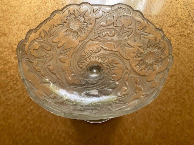 Ciotole: Jugendstil Fussschale, Pressglas, – Usato da Winterthur venduto da mona157 3