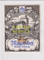 Etikette - Mayenfelder "Schloss Salenegg" /bd