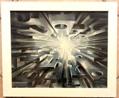 Carlo Rambaldi "Schöpfer von E.T" - Originalgemälde. 1983