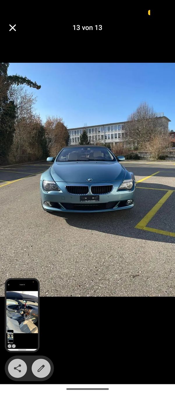BMW Automobili: BMW 6er Cabriolet 630i – Usato da Niederuzwil venduto da lak_n52k 8
