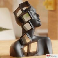 Fragments of Thought – Abstract Female Bust - 3D Printed