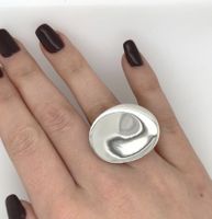 Georg Jensen Serenity Ring Sterling Silver Size K - Like NEW