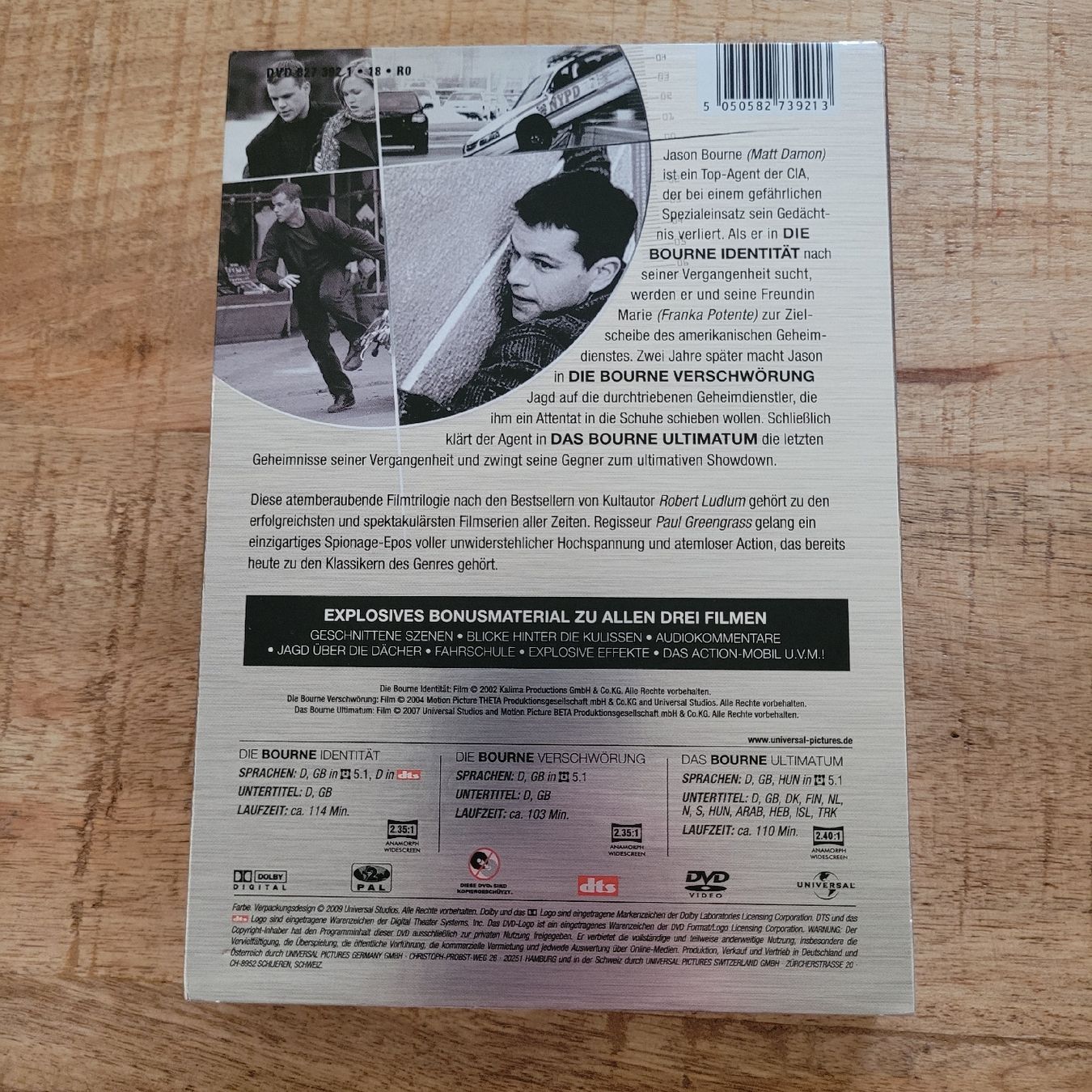 Alle DVDs: Die Bourne Trilogie dvd Matt Damon – Gebraucht aus Volketswil von uffdu 1