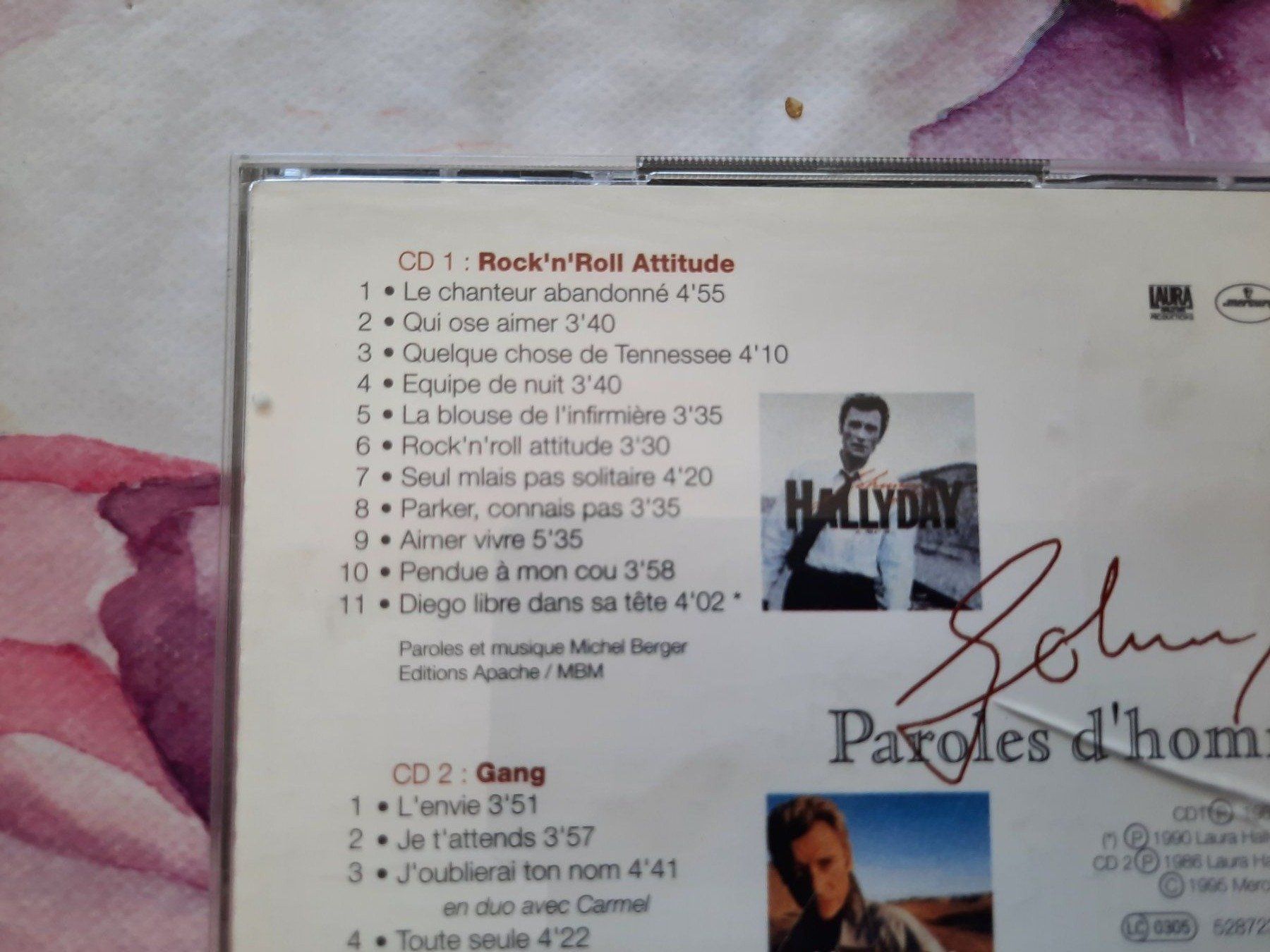 CD: CD Johnny - Paroles d'Hommes – Usato da Pully venduto da bro_n52j 2