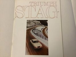 Triumph Stag Verkaufsprospekt 24 Seiten Topzustand Sept. 70