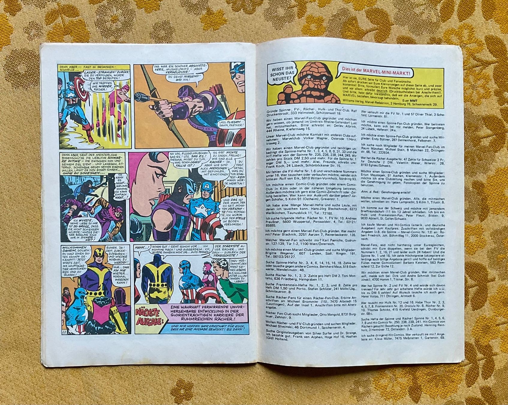 BD: Die Ruhmreichen Rächer Heft Nr 28 von 1976 – D'occasion à Endingen par nathan05 6