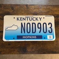 🇺🇸 U.S. Autoschild, Kentucky NOD903 - ORIGINAL!