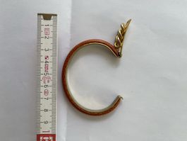 Bracciale artigianale Made in Florence – pelle e metallo dor