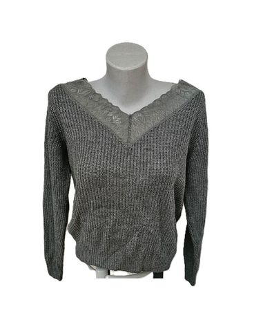 Cooler Pulli Gr. S - M Strick mit Spitze